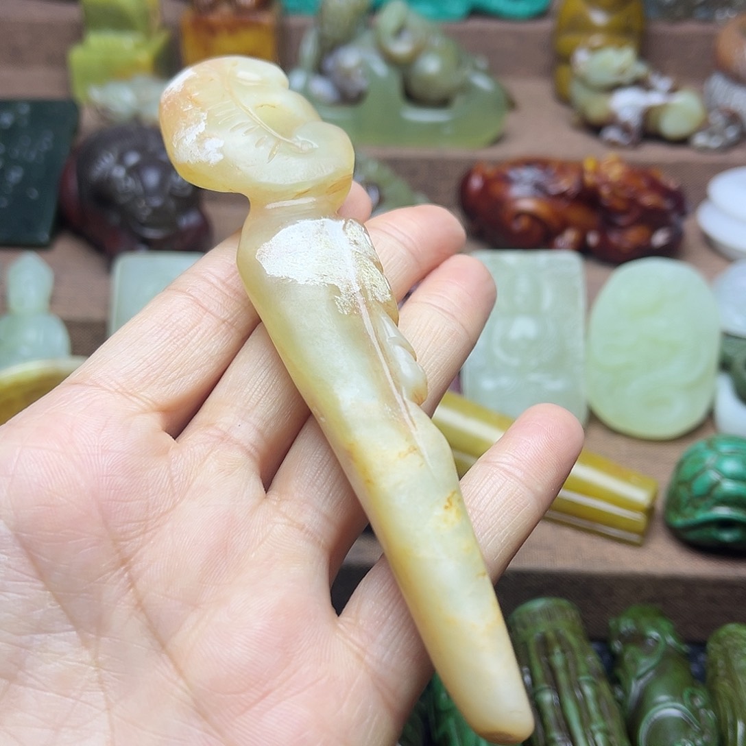 白玉菩提吊坠46。。