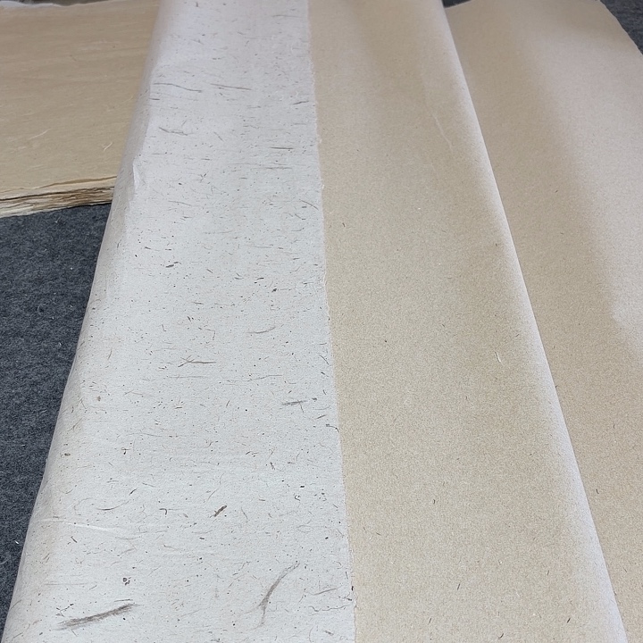 知***藝六尺特级纯楮50张，六尺仿汉古纸10张