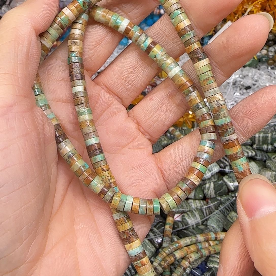 玛瑙/玉髓合金珠宝半成品5mm剁珠一条