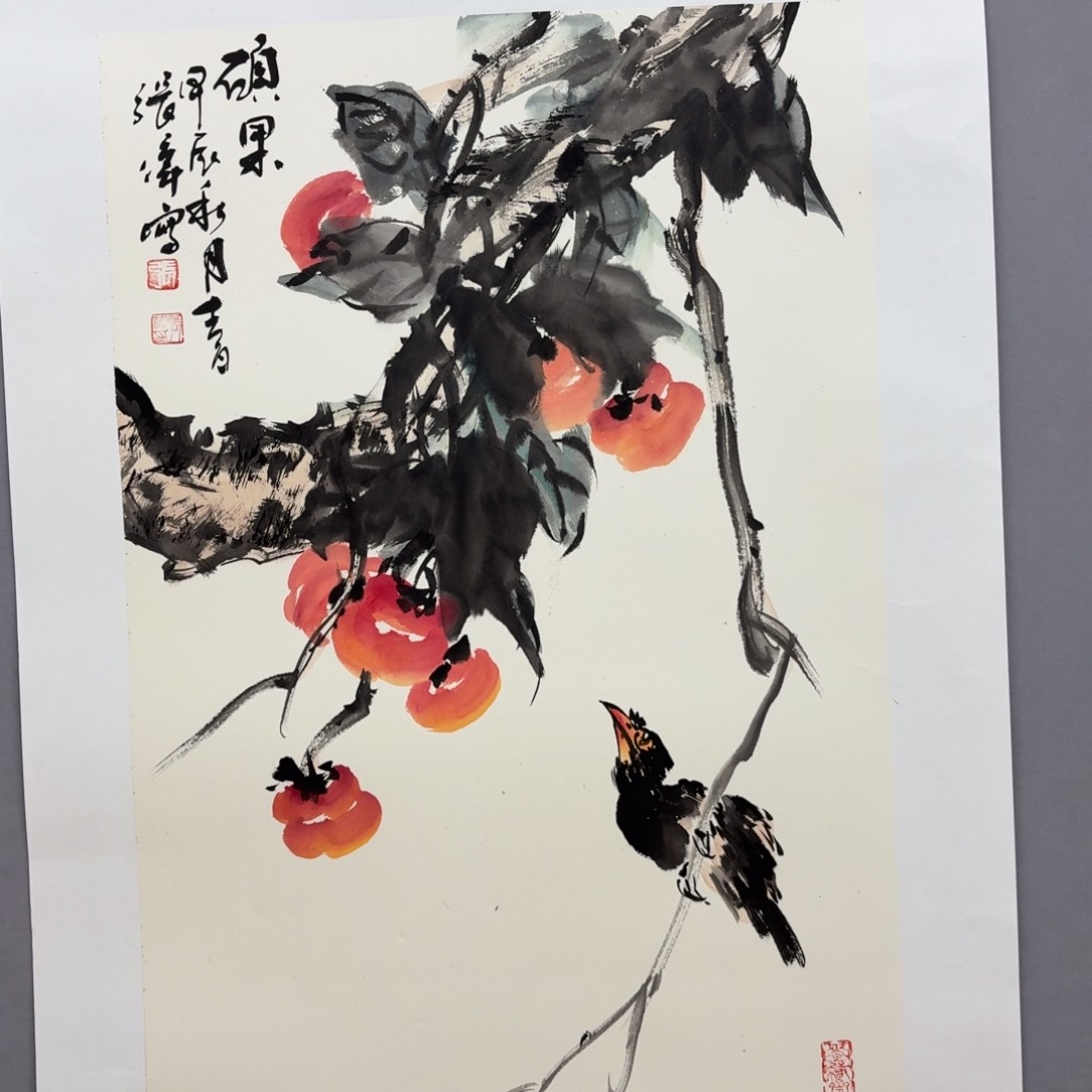 国画艺术家真人手绘