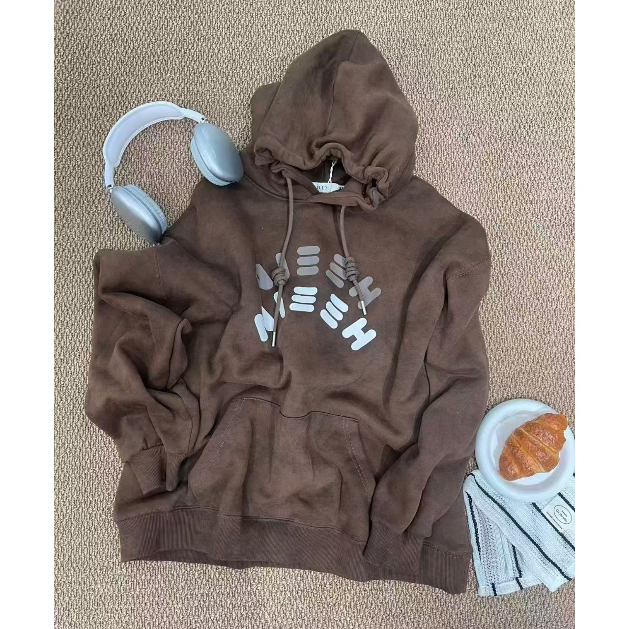 【主播推荐】女士扎染加绒卫衣657F