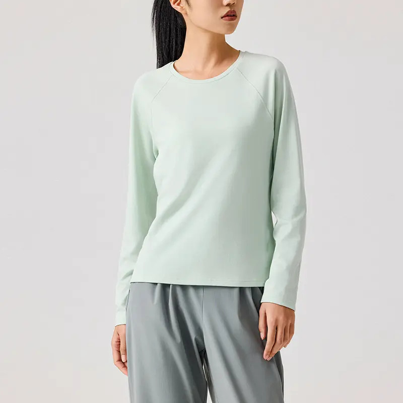 安踏圆领运动长袖女士经典T恤秋冬简约时尚百搭打底宽松亲肤卫衣