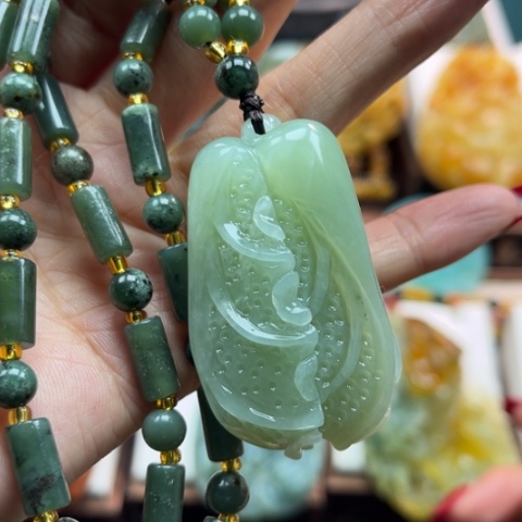 岫玉挂件未镶嵌挂件