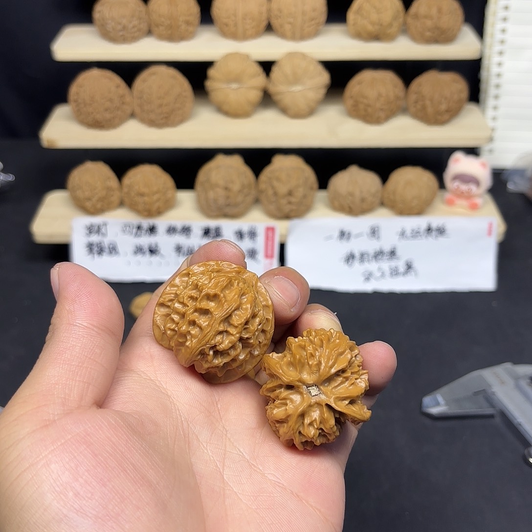 把件文玩核桃头茬37苹果园999