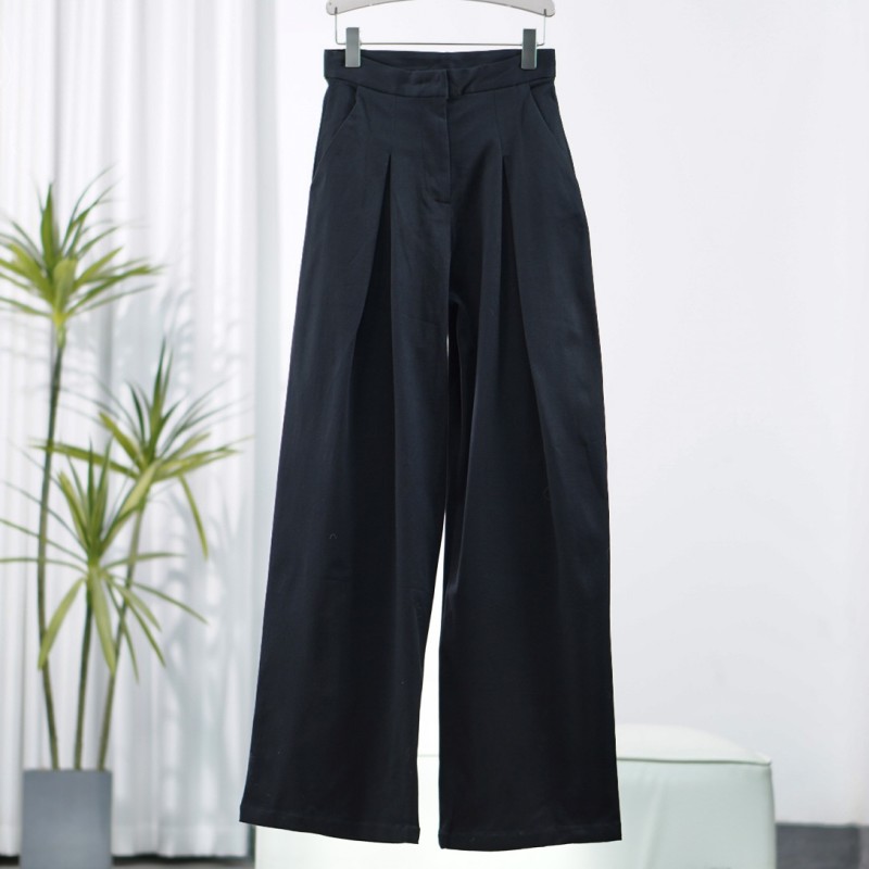 尚系列  S322  女装时尚气质设计师高腰阔腿裤黑色1907830