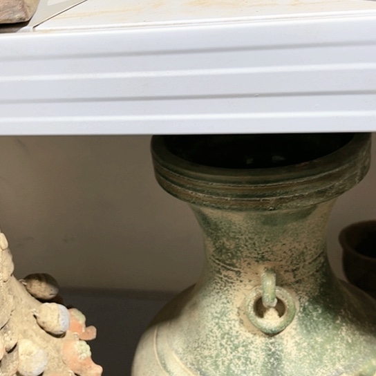 瓦当摆件摆件茶桌茶台陶瓷墨*