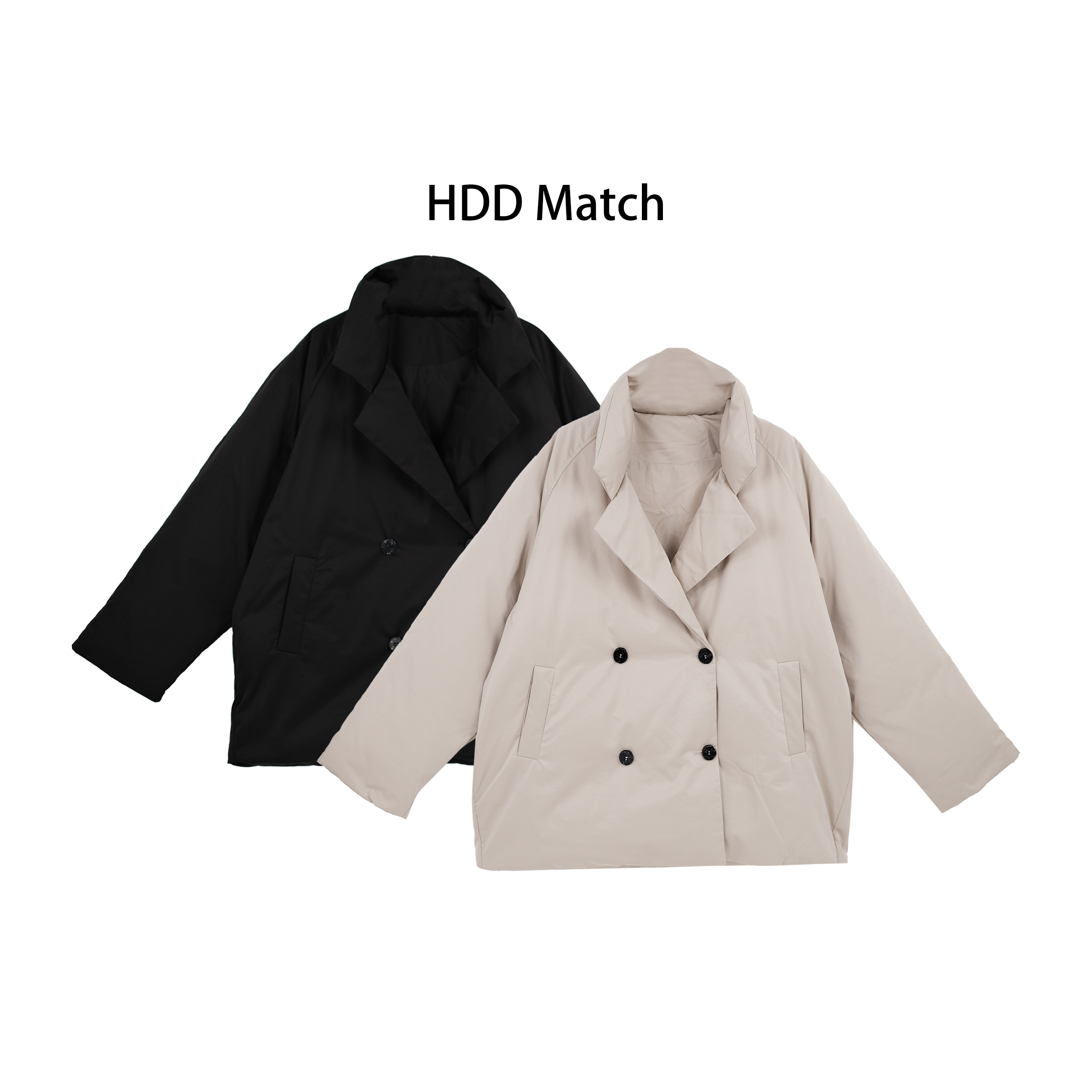 HDD- "羽绒态度" 90白鸭绒 冬季女款法式保暖气质羽绒服 Y9628