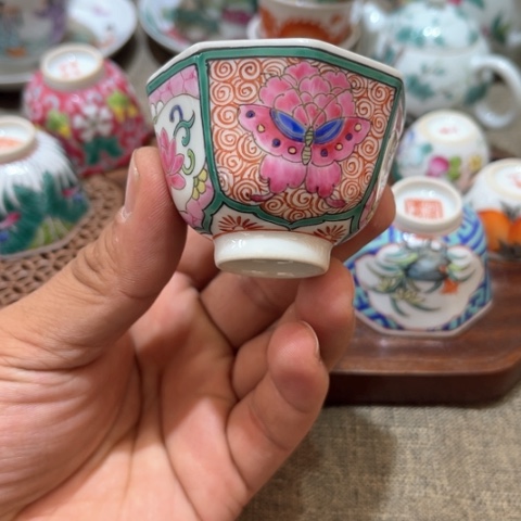 纯手绘精品盖碗杯