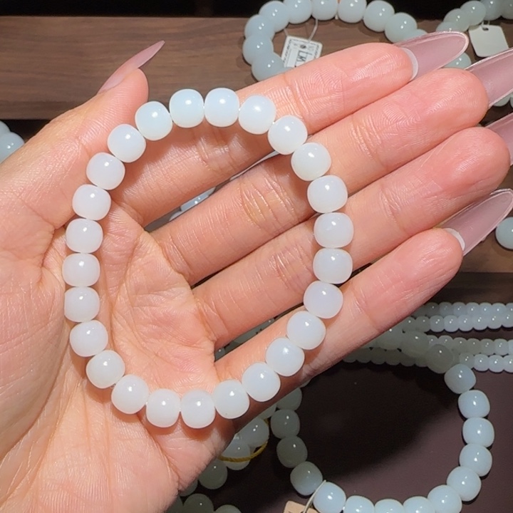 十***一和田玉（糖玉）未镶嵌手链