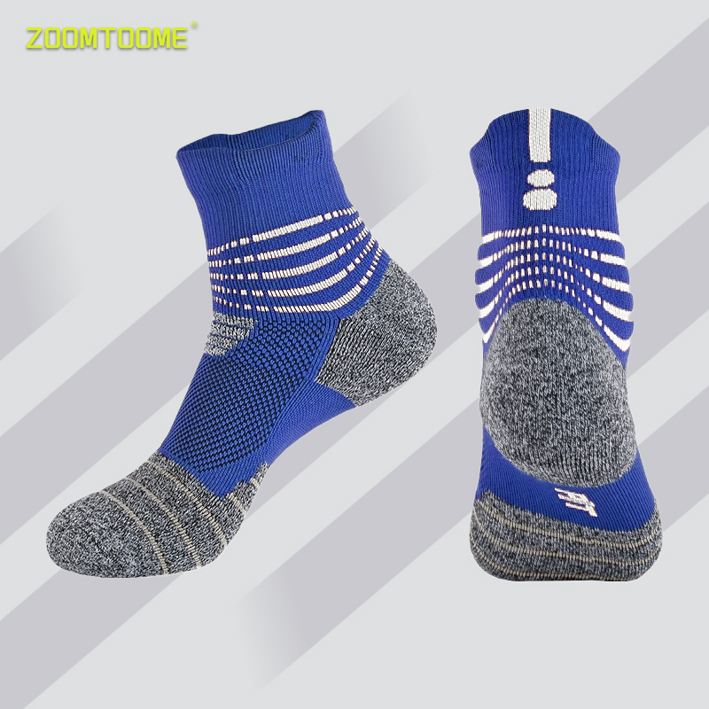 ZOOMTOOME众同专业立体减震跑步压缩袜防滑耐磨分区加压毛巾底袜