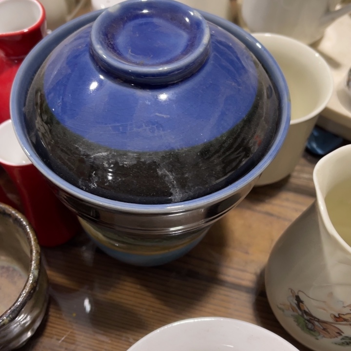 瓷其他五厂炖盅两个微瑕