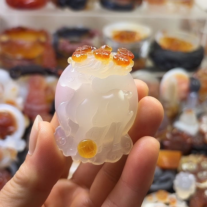 未镶嵌吊坠(不含链)玛瑙/玉髓