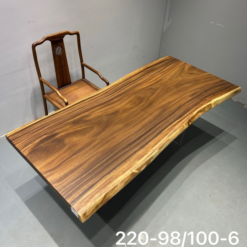 胡桃木实木大板茶桌可作办公桌画案餐桌尺寸220-98/100-6