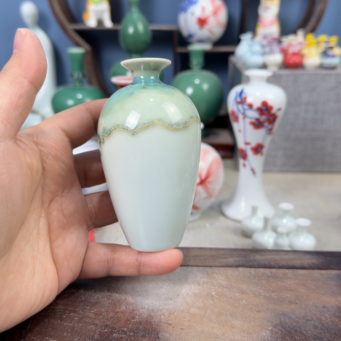 陶瓷手工小花器摆件