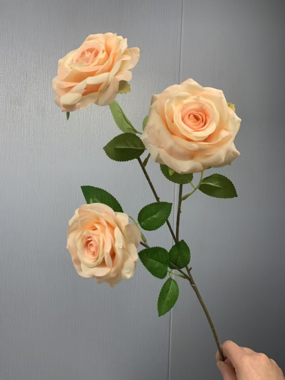 （全场包邮）婚庆 仿真花 批发 高仿真3头钻石玫瑰