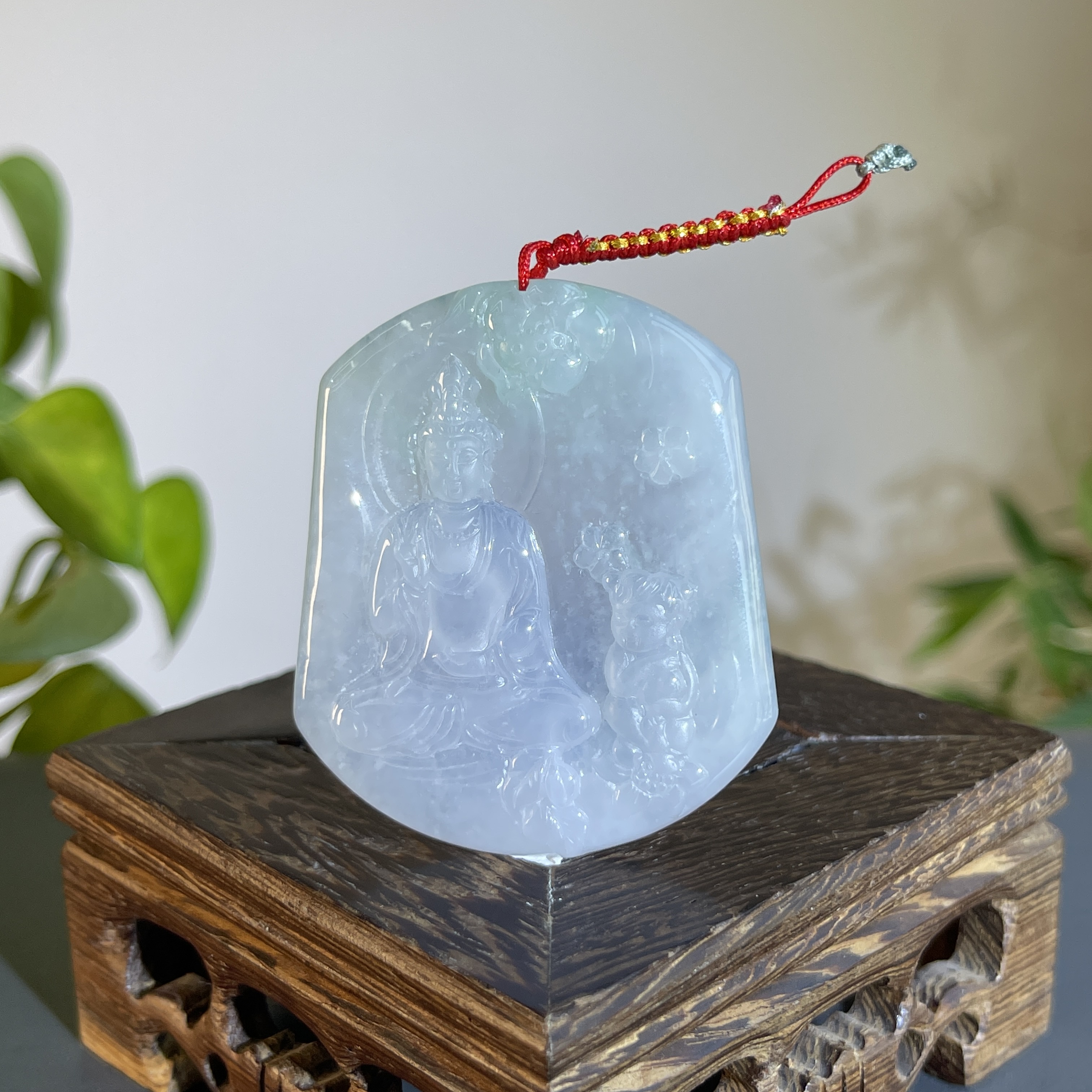 JXW14-111 天然翡翠缅甸A货 观音