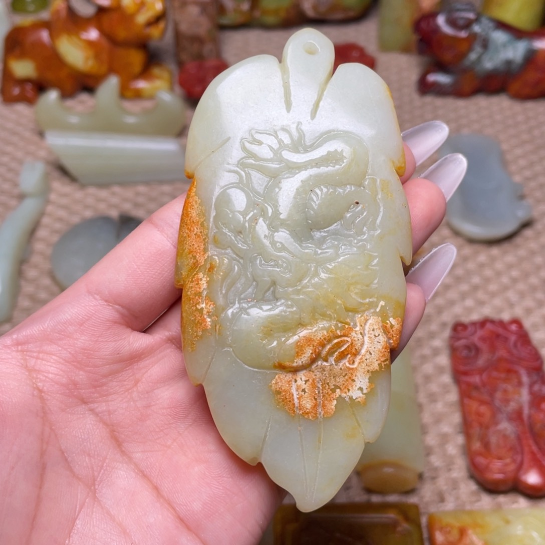 白玉菩提吊坠白玉菩提白玉菩提摆件