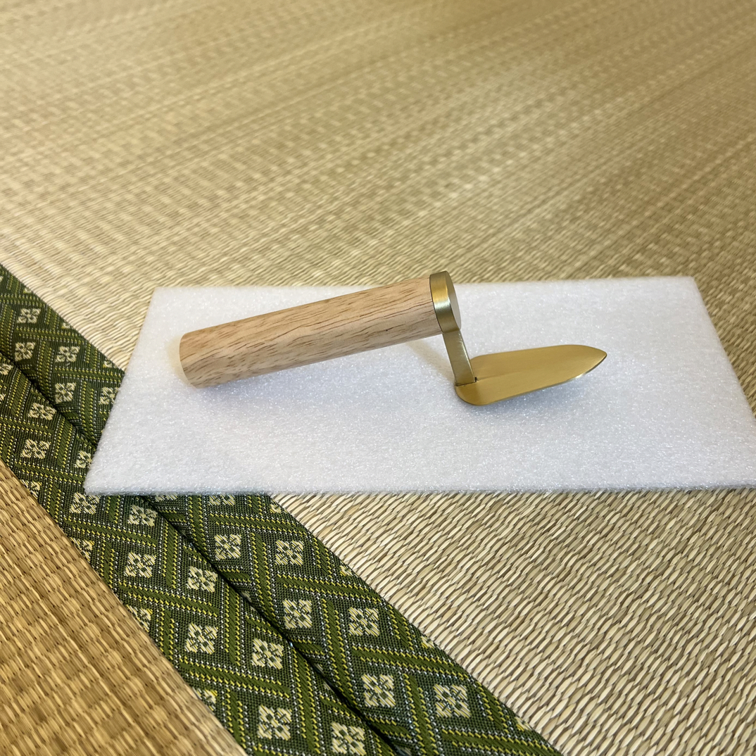 压土铲黄铜盆景园艺用品压水苔换土必备
