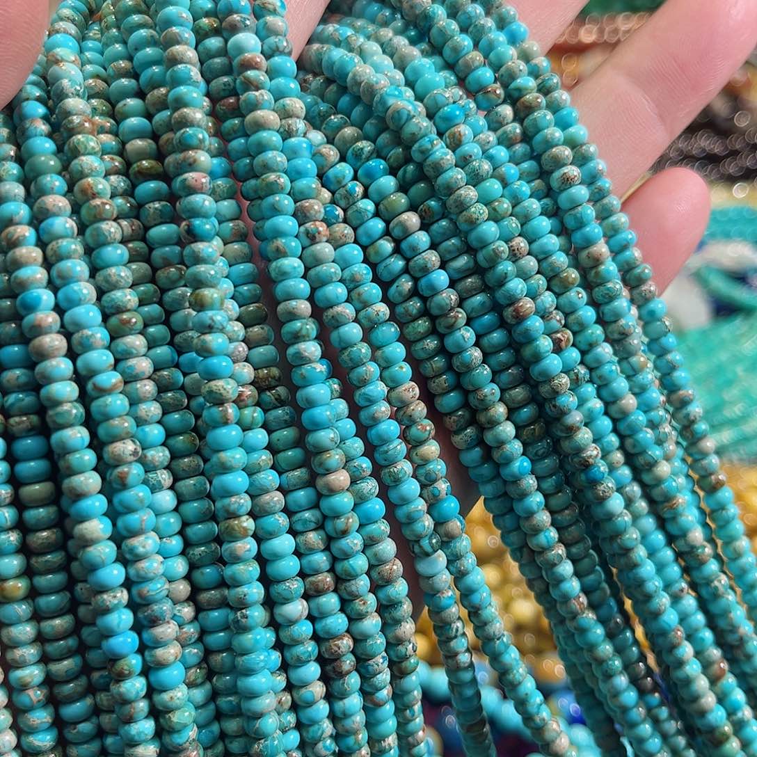 玛瑙/玉髓合金珠宝半成品帝皇松算盘一条4mm