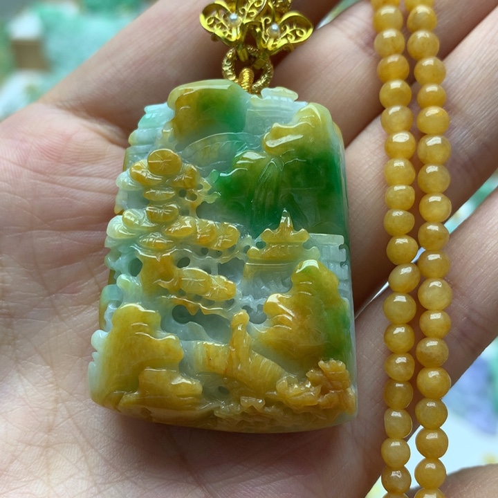 颈饰未镶嵌翡翠翡翠