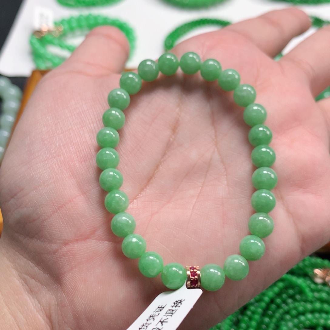 翡翠未镶嵌手链翡翠