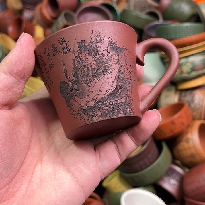 紫砂茶杯全手工紫砂主人杯