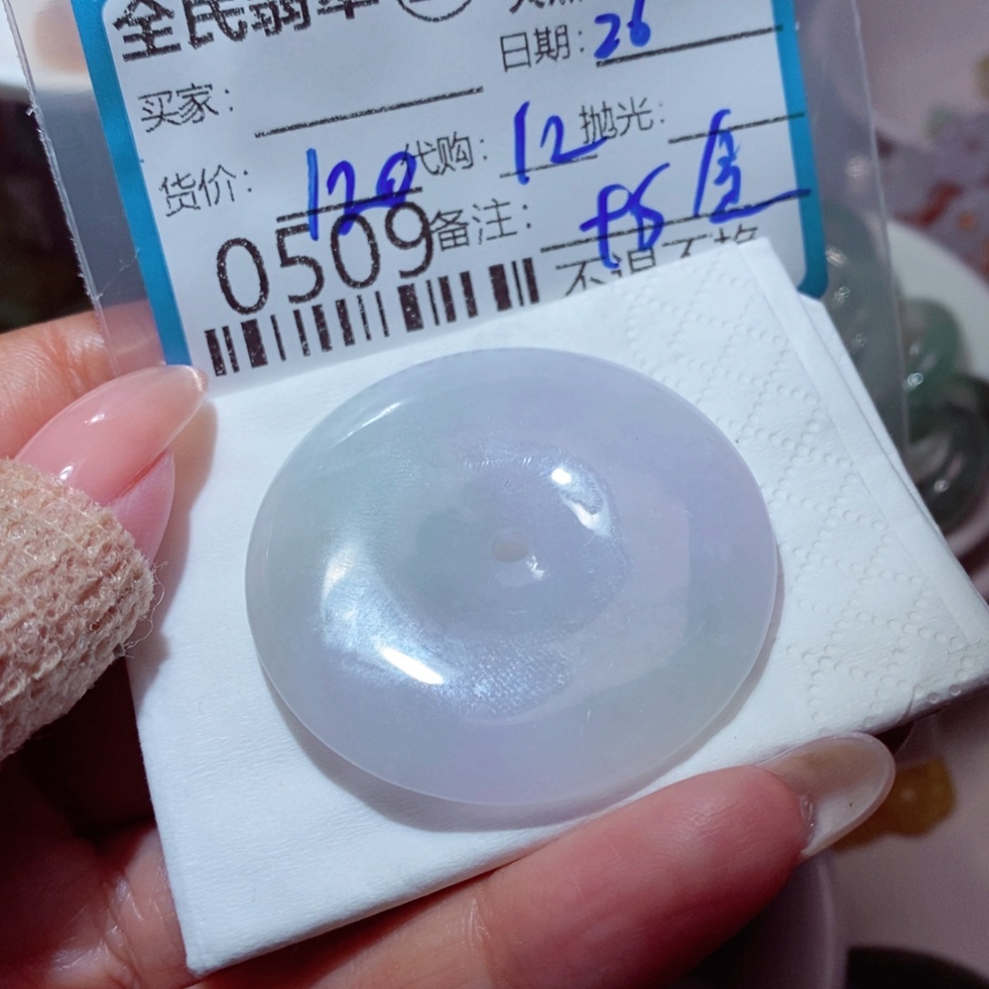 ****翡翠未镶嵌颈饰我
