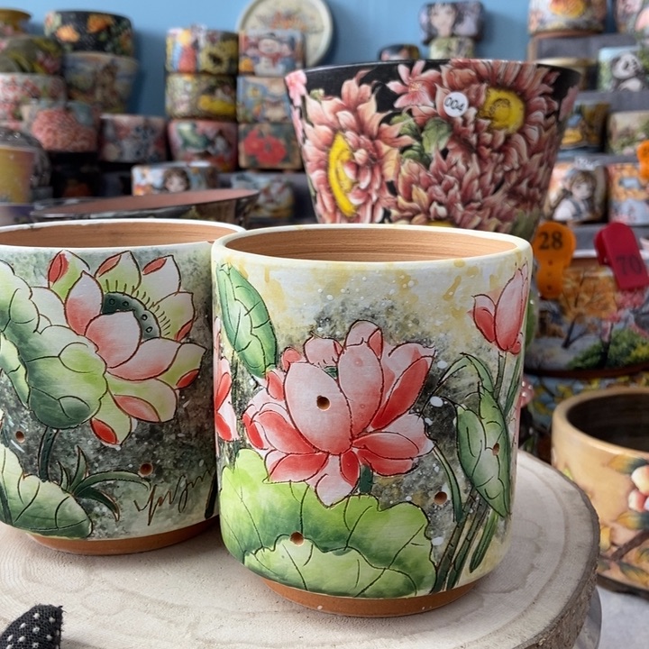 红陶景德镇艺术手绘作品