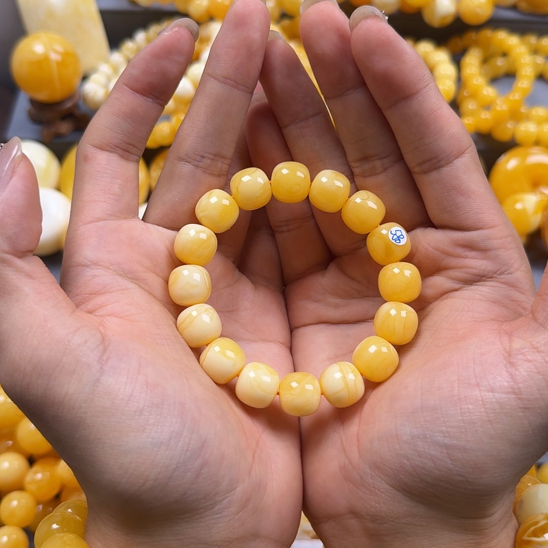 琥珀珠宝奇石未镶嵌同料老型13mm