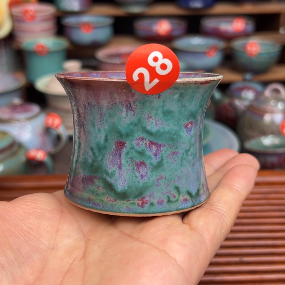 手工制作钧窑茶器