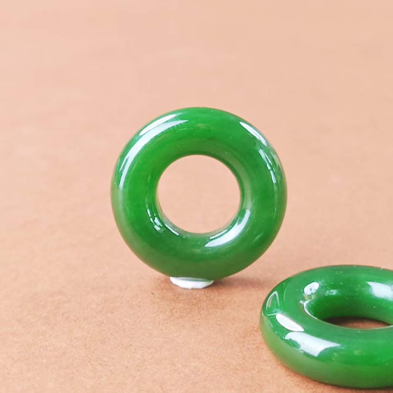 『安徐珠宝』和田玉碧玉圆圈 多样性发其一 BI-YQ205-A1