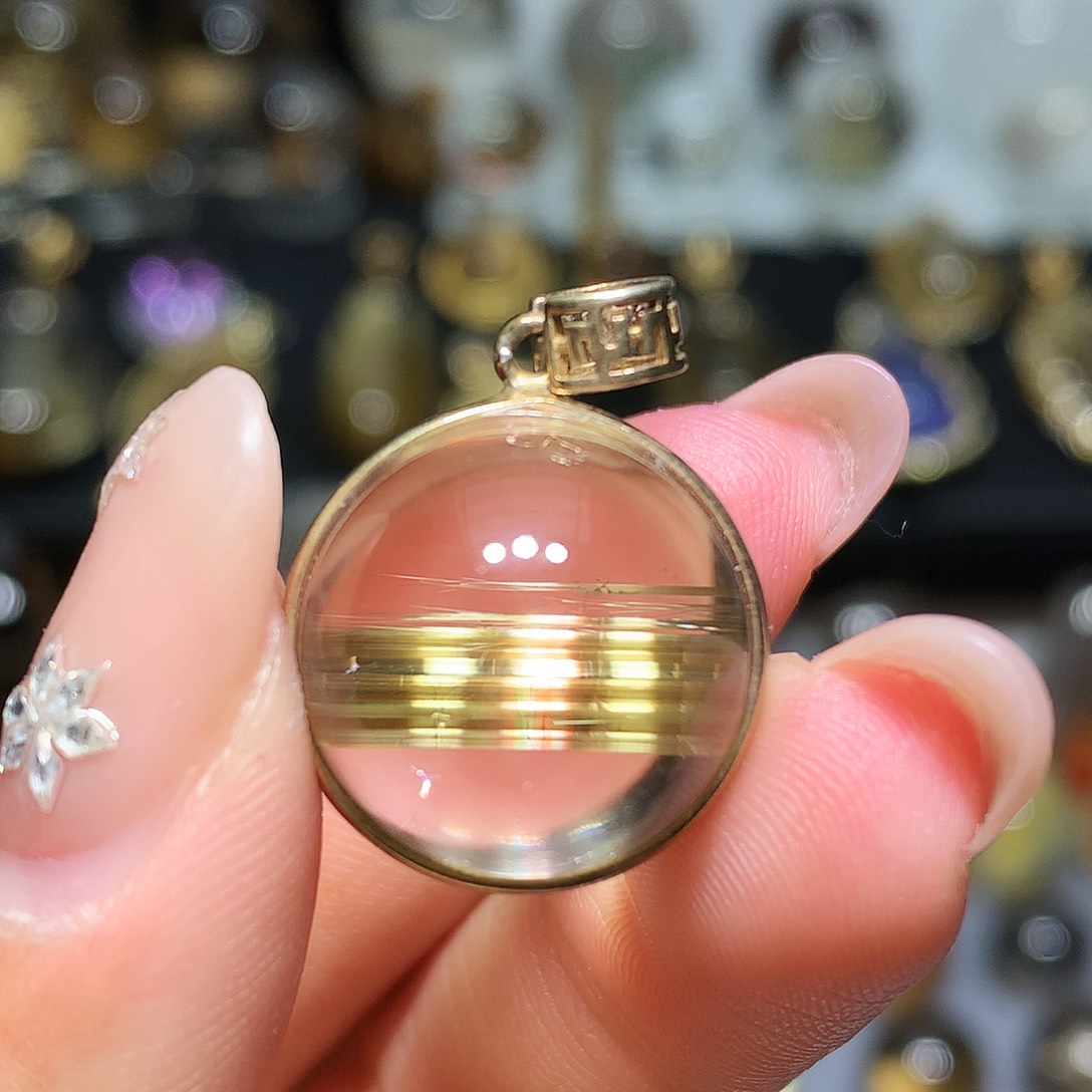 珠宝半成品水晶银S925镀金镶嵌