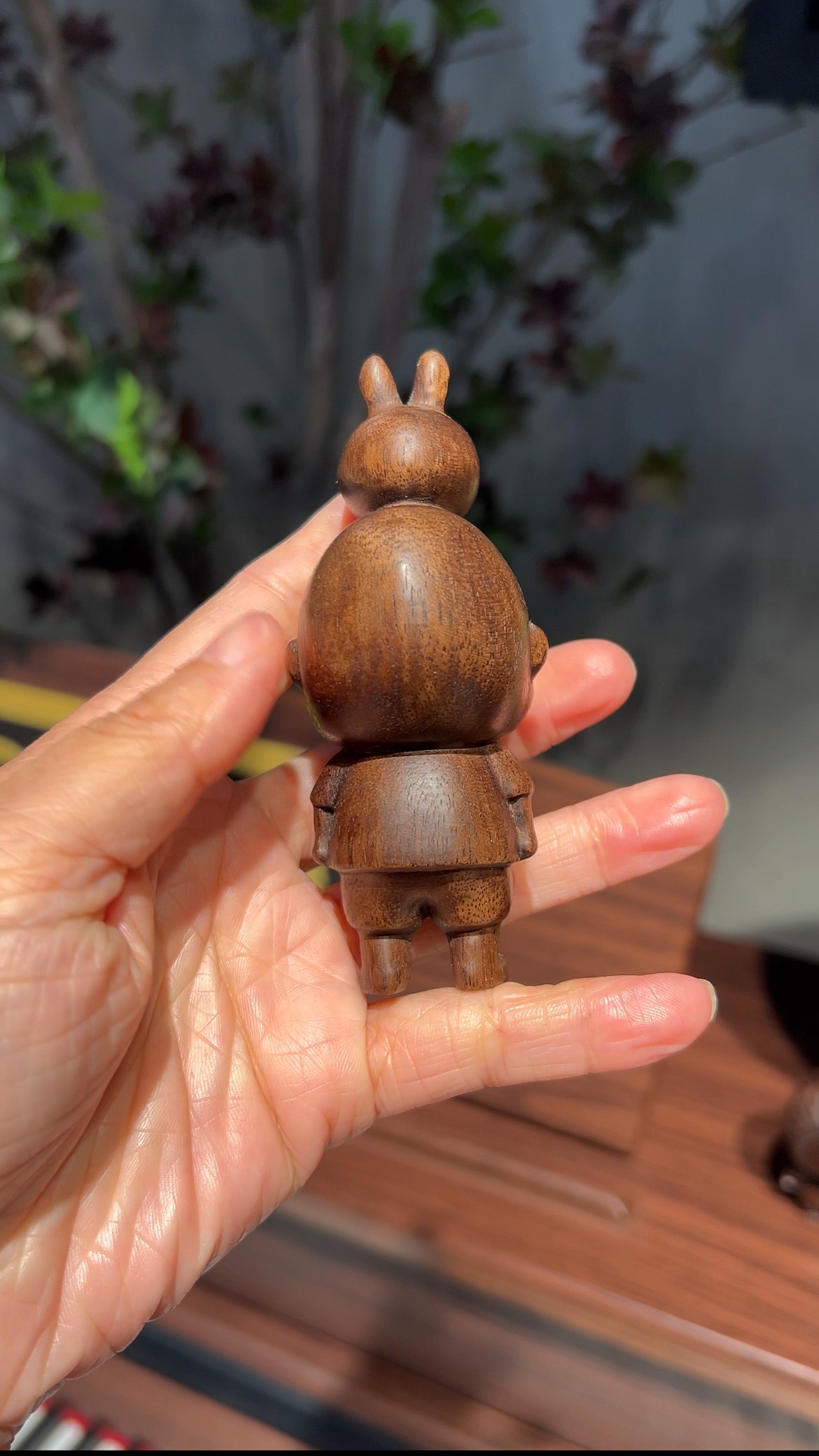 可以把玩包浆的木雕手办小新不不