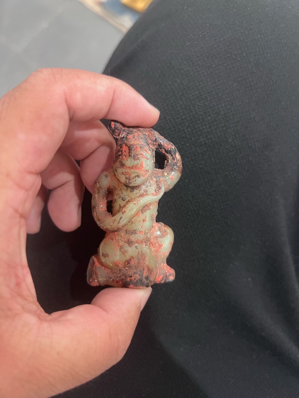 旧藏和家田人物白玉