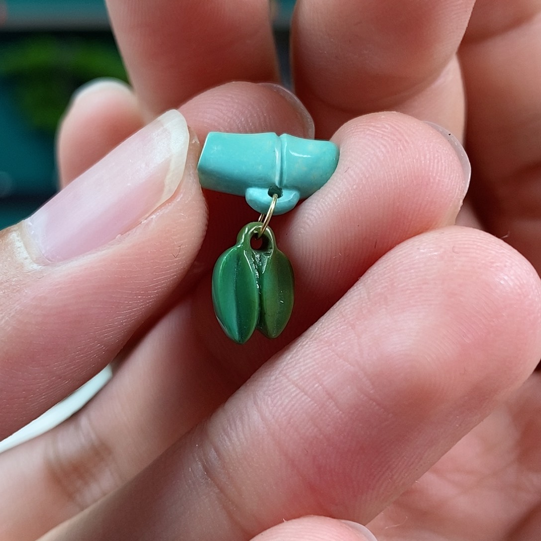 绿松石珠宝奇石18K金镶嵌