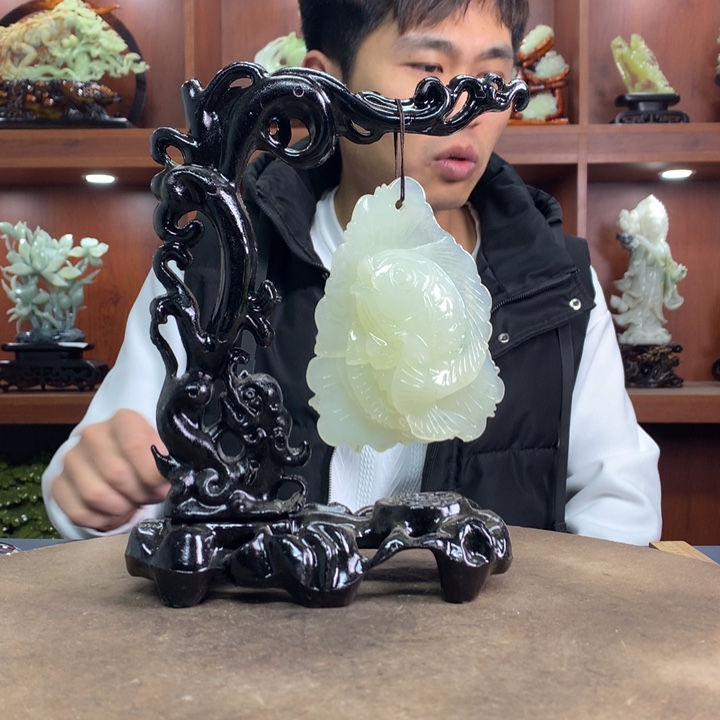 蛇纹石玉（覆膜）珠宝奇石未镶嵌沐*枫