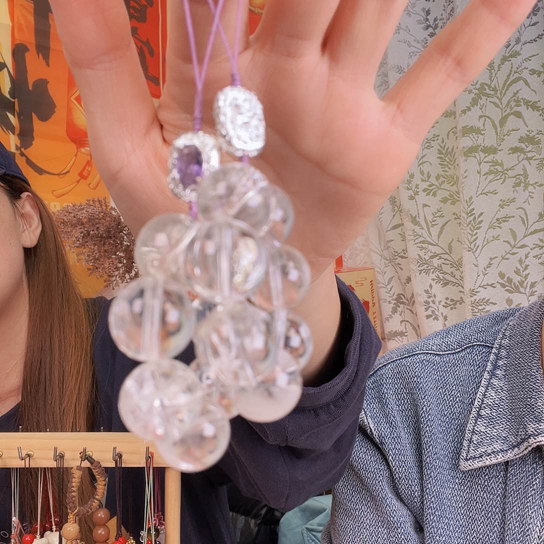 未镶嵌手链烟晶阿塞手机挂