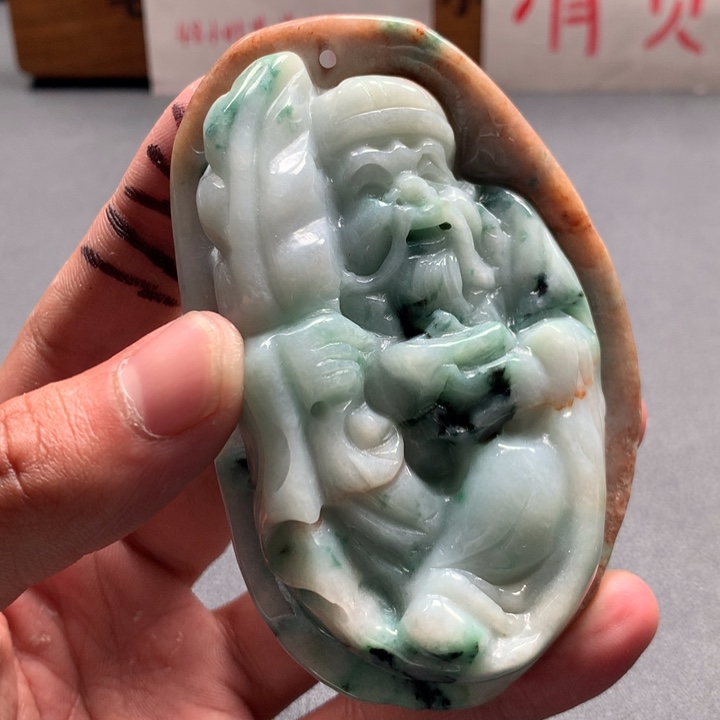 翡翠未镶嵌颈饰保真天然a货翡翠