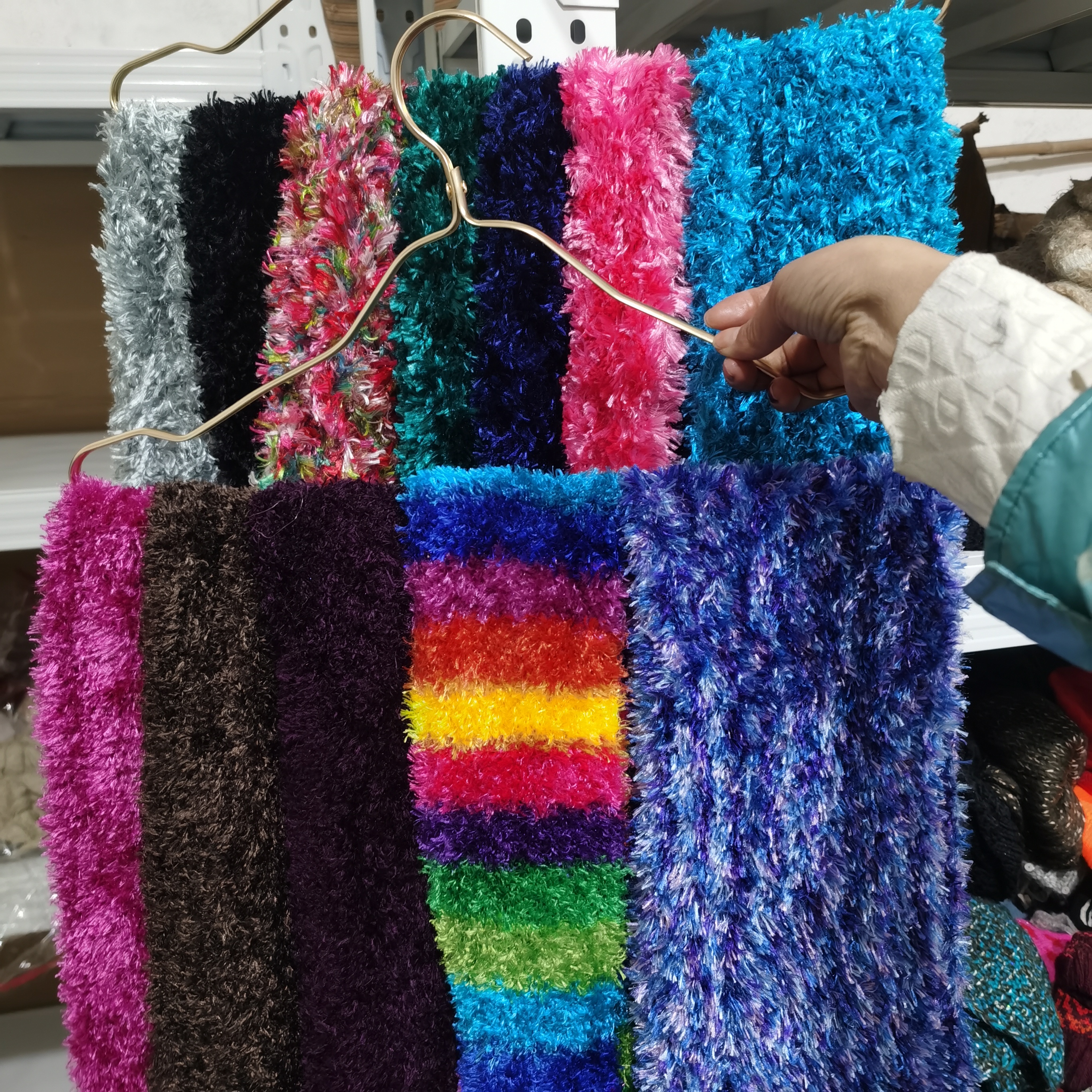 仿水貂绒围巾冬季超柔软围脖