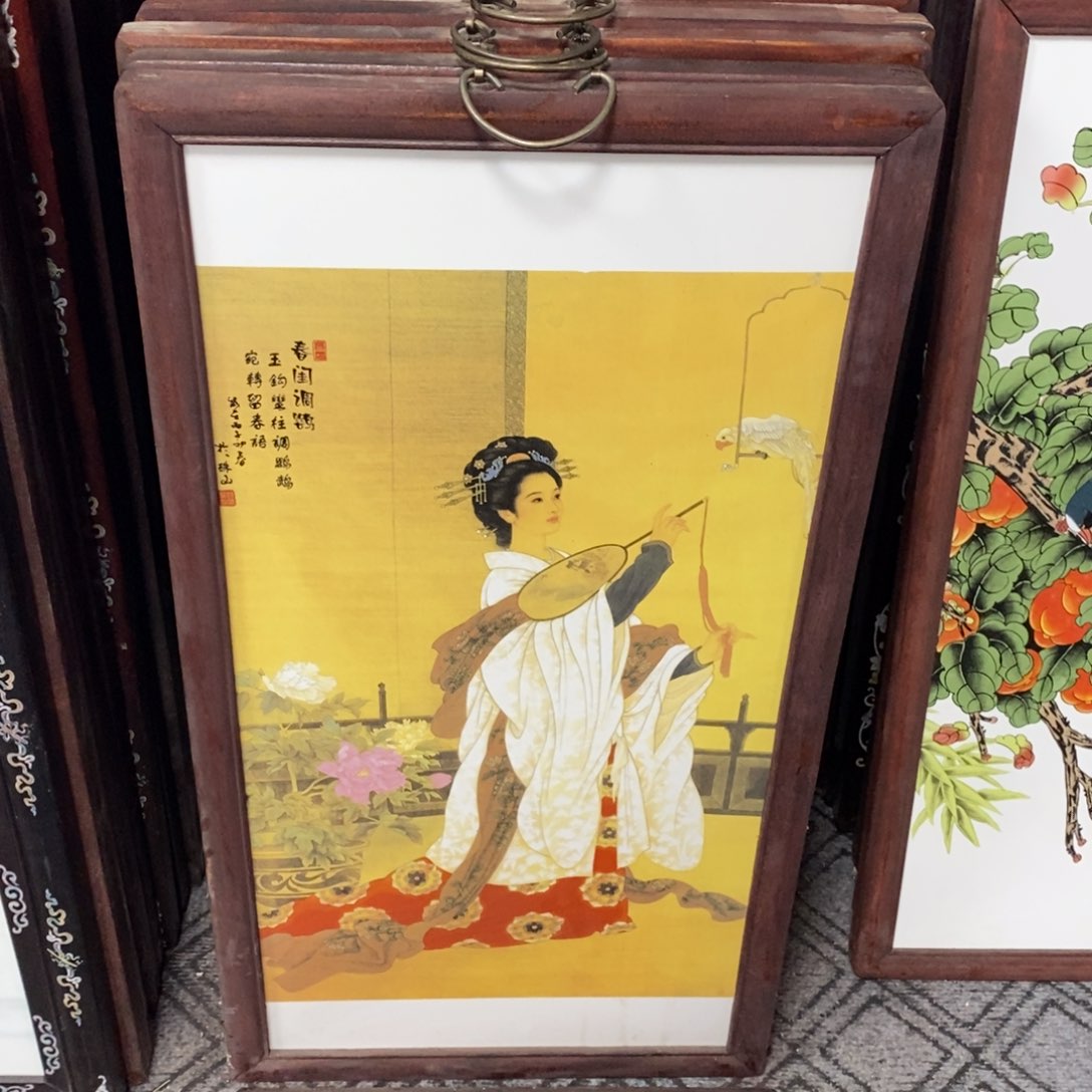 瓷片86*46 景德镇瓷板画柴窑烧制