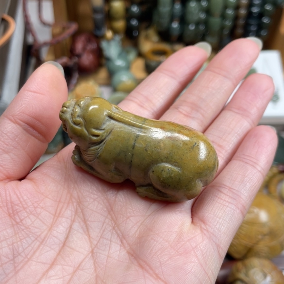 【闪购商品】岫岩河磨玉（透闪石质玉）挂件未镶嵌