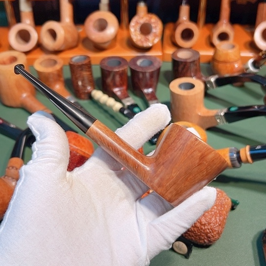 春***霖意大利石楠木手工烟斗全新