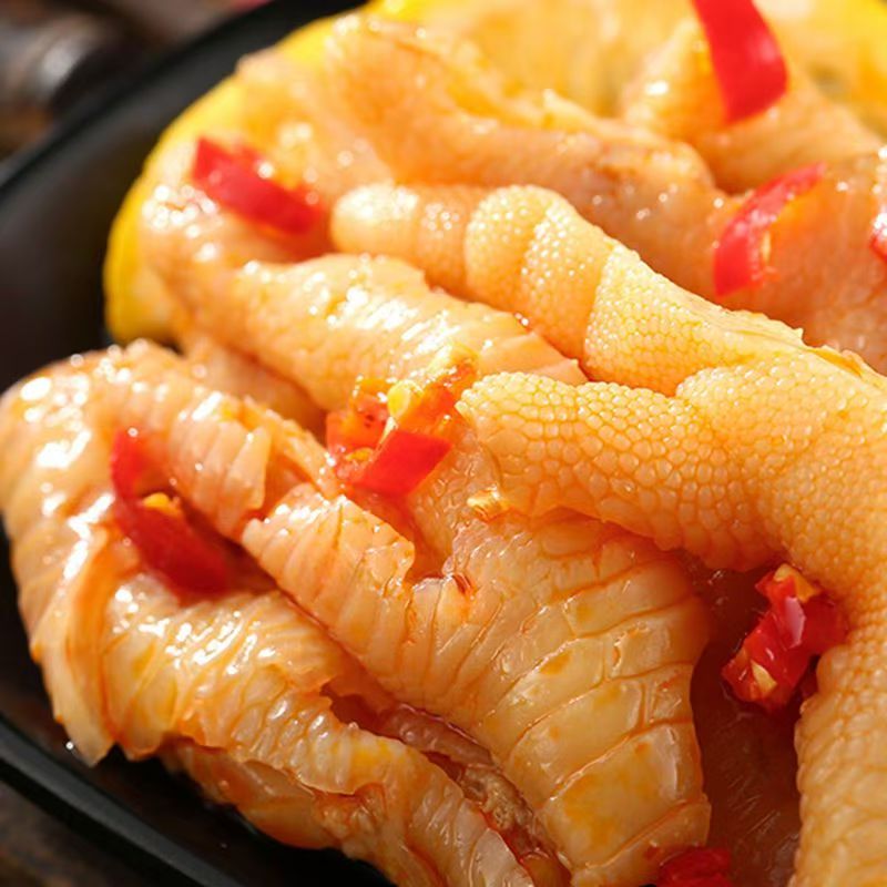 柠檬无骨凤爪 生鲜原味无骨鸡爪 休闲零食