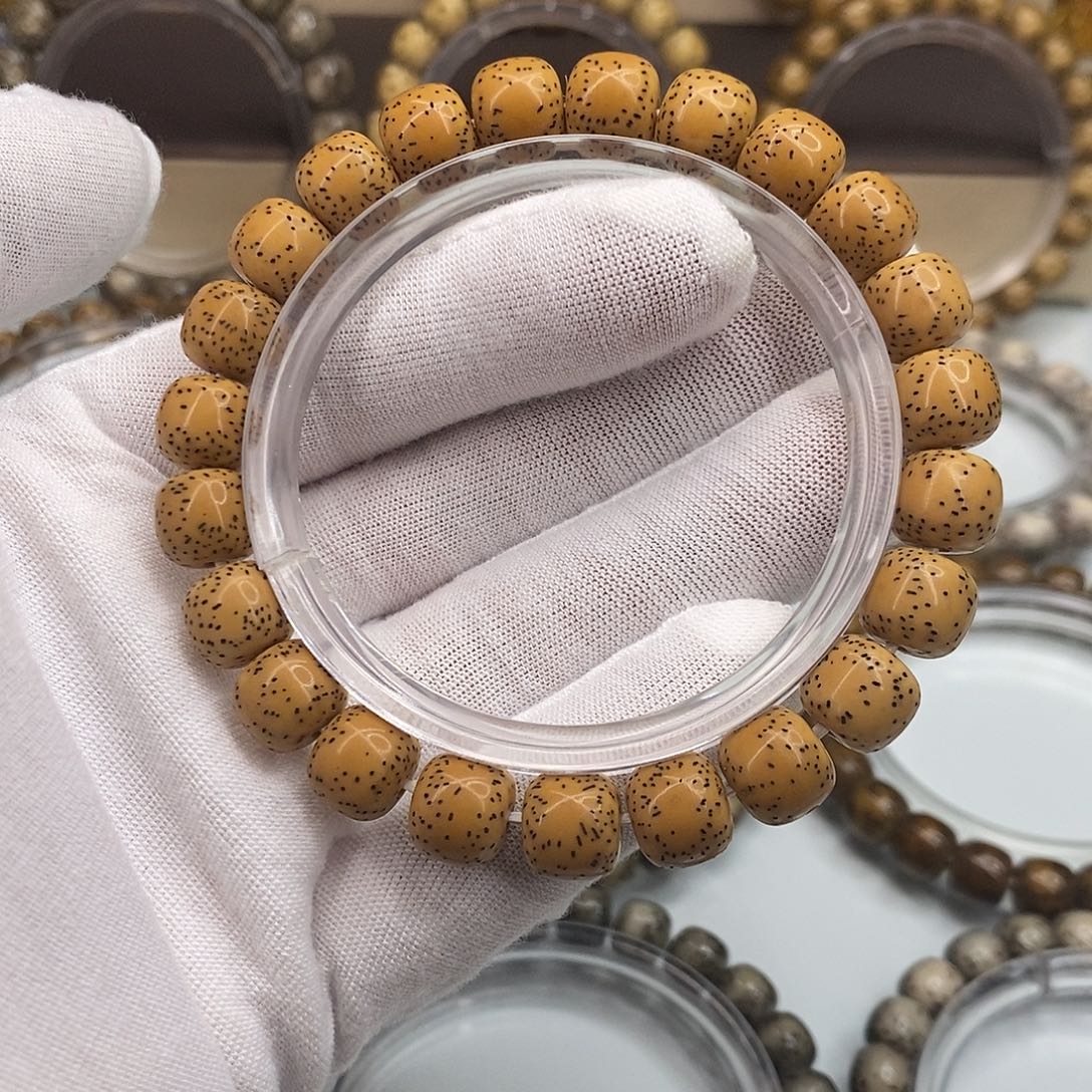 手串星月菩提9×8一物一图原生态同枝顺白月朗星稀