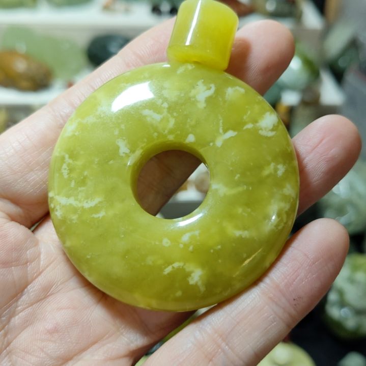 岫玉平安扣未镶嵌