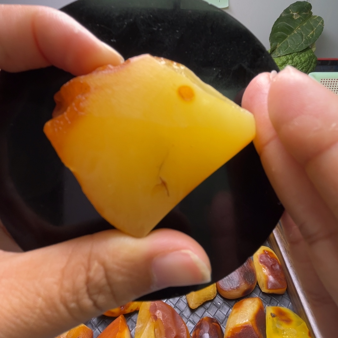 定制琥珀未镶嵌琥珀蜜蜡原石定制有瑕