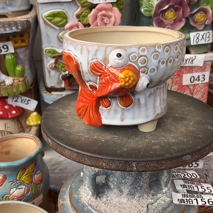 粗陶材质多肉花盆