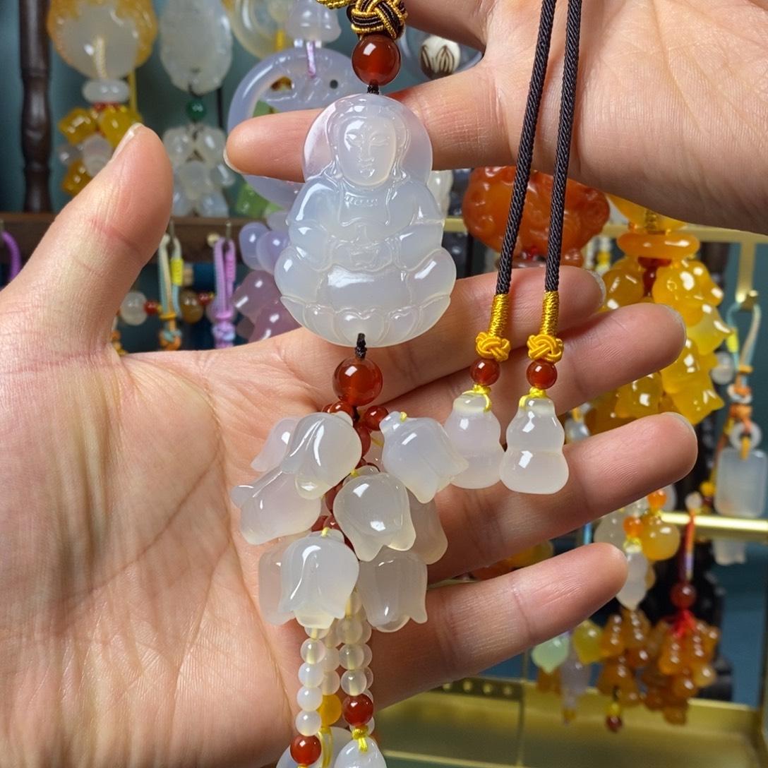 新品福利款观音汽车挂件