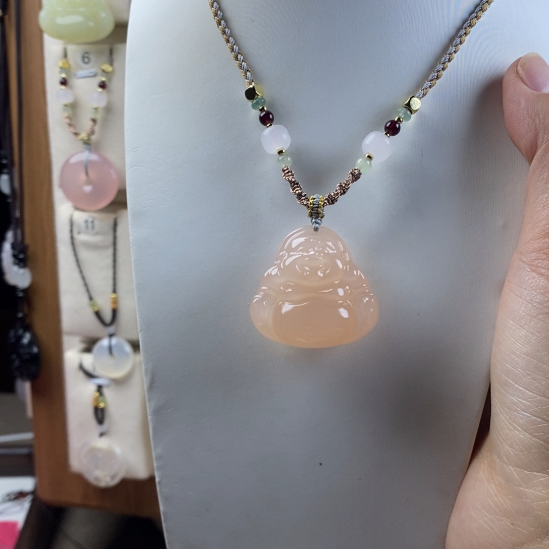 玛瑙/玉髓合金颈饰