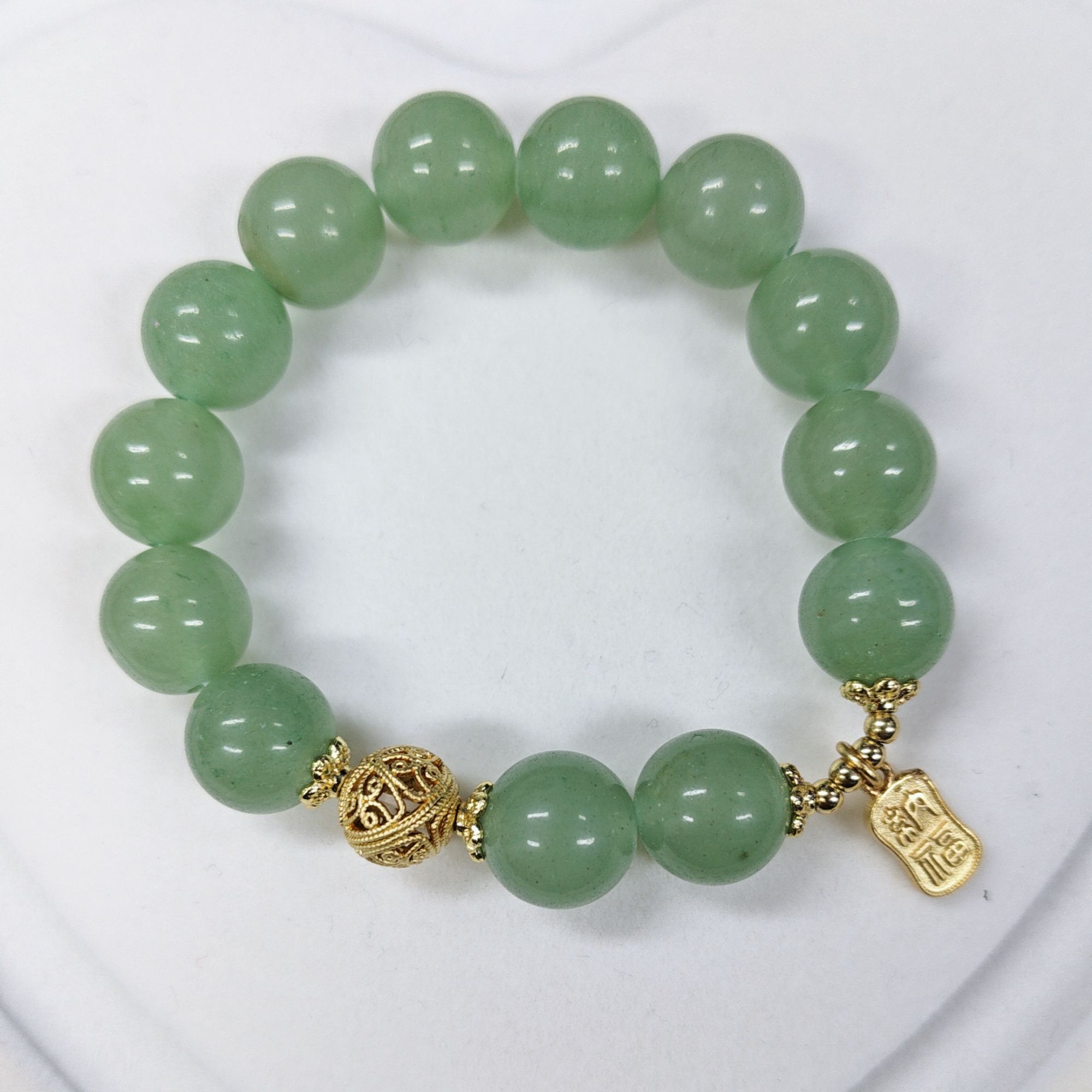 【小岛】高奢设计款正品皇家绿玛瑙手串 YSSZBP